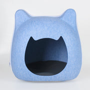 Deep sleep litter cat bed