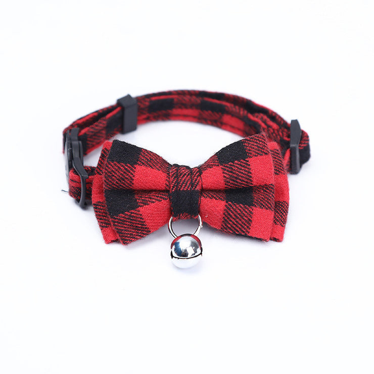 Pet Collar Cat British Style Bow Collar Puppy Bow Tie Cute Bell Necklace Cat Jewelry Collar