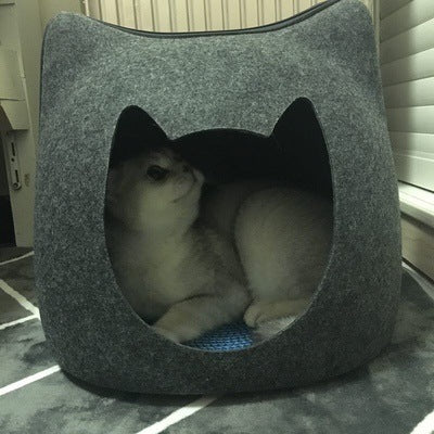 Deep sleep litter cat bed