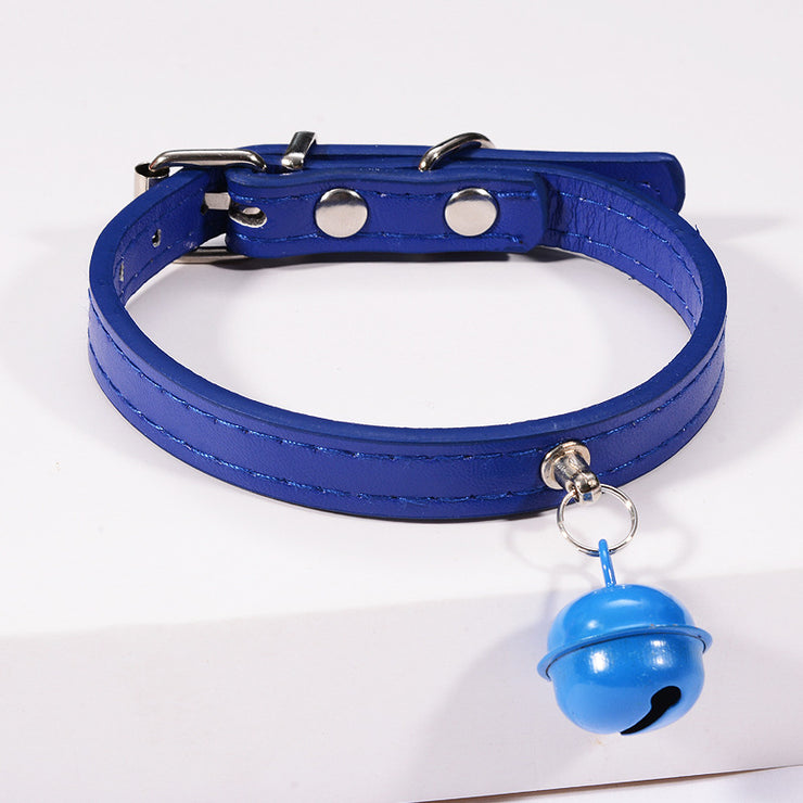 Pet cat cat color bell dog traction collar