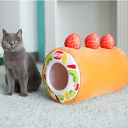 Cake roll cat house