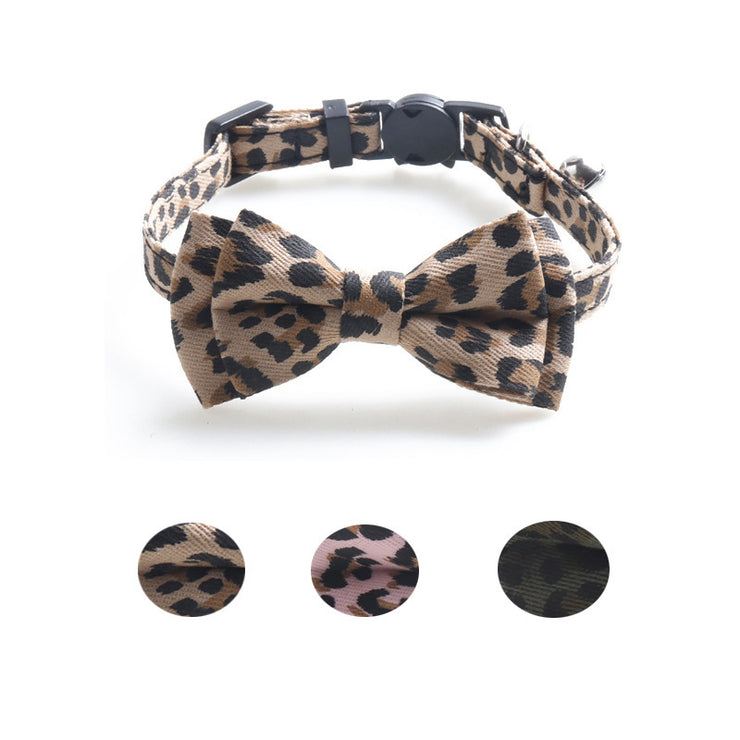 Leopard Pattern Pet Collar